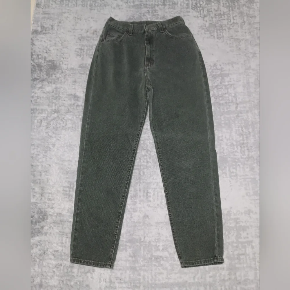 Vintage Lee Green High waist Mom Jeans Size Size 12 Short - Picture 7 of 13